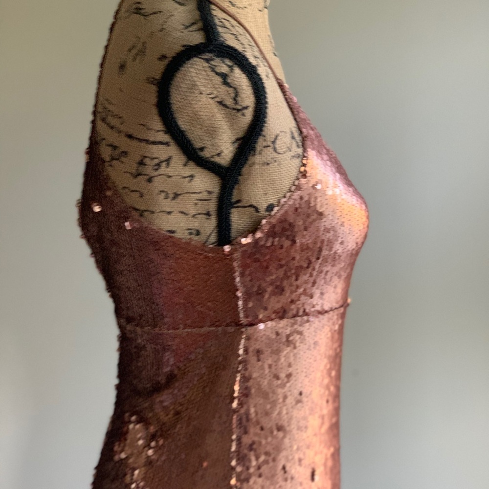 Nasty Gal Rose Gold sequin dress size 4 - Picture 13 of 16